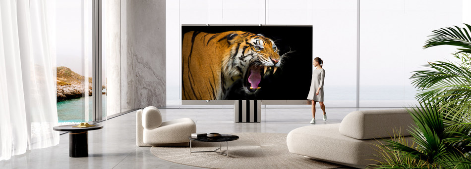 smart tv en sala de estar